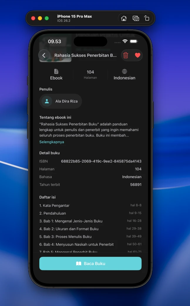 Book Detail with Chapters